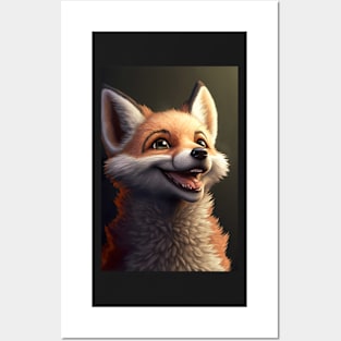 Cool portrait of a cute Fox Posters and Art